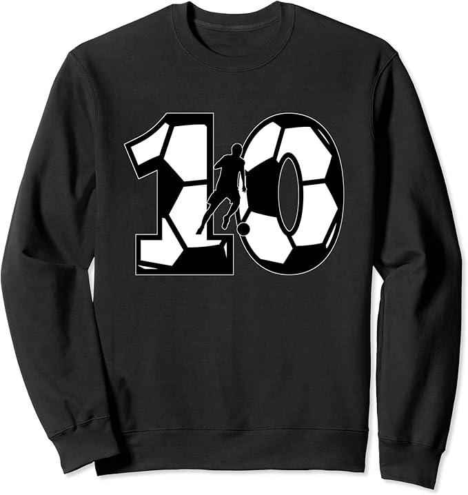 Soccer Number 10 European Football Jersey 10 Futbol fußball Sweatshirt Clothing